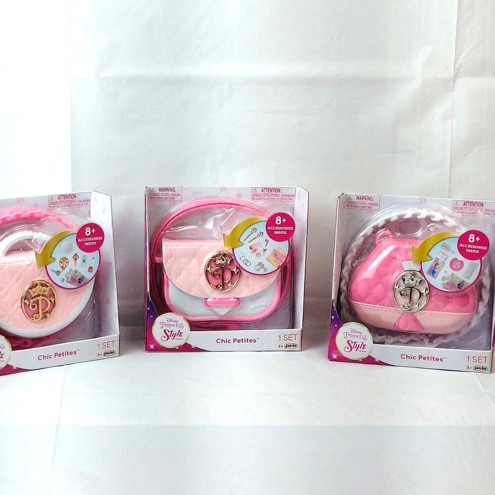 Disney Princess Style Collection Purse Pretend Play Chic Mini Handbag NWT